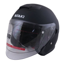 Шлем открытый со стеклом ATAKI JK526 Solid