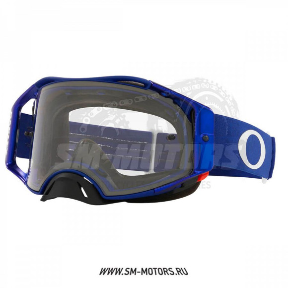 Очки для мотокросса OAKLEY Airbrake Moto синие-черные / прозрачная (OO7046-A7) купить