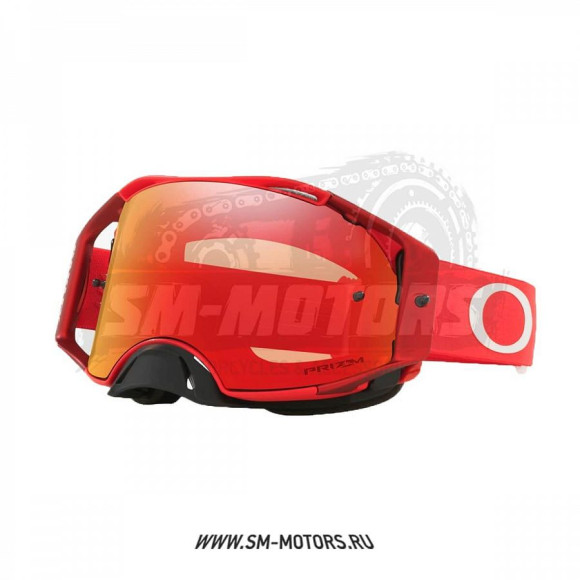 Очки для мотокросса OAKLEY Airbrake Moto красные-черные / красная Iridium (OO7046-A5) купить