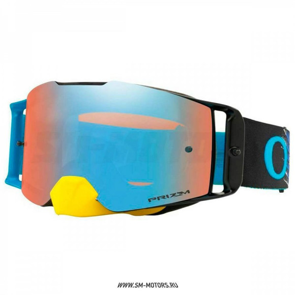 Очки для мотокросса OAKLEY Front Line Dissolve Yellow Blue / синяя Prizm MX (OO7087-33) купить
