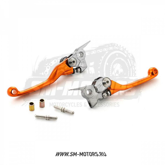 Комплект рычагов тормоза/сцепления ZETA KTM SX65/85 14-18 оранжевый (ZE44-4157) купить