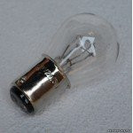 Лампа стоп сигнала S25 12V 21/5W цоколь 2 конт. прозрачная Китай