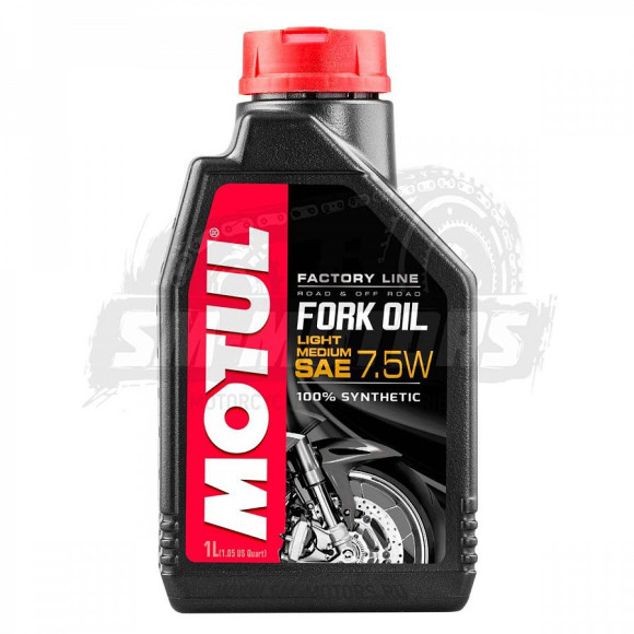 Масло для вилок Motul Fork Oil Factory Line Light/Med 7,5W 100% Ester 1л (арт.105926) купить