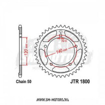 Звезда цепного привода JTR 1800 42