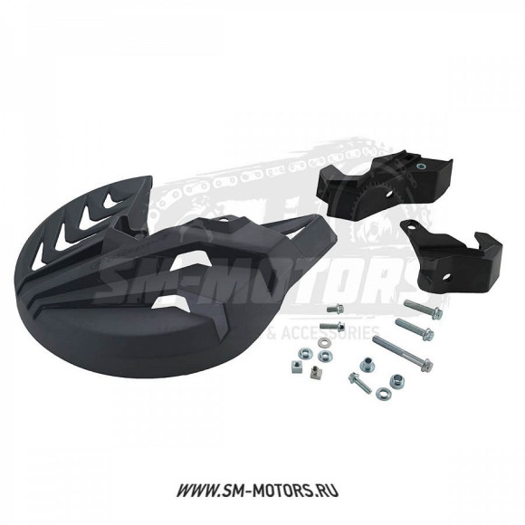 Защита переднего тормозного диска + вилки POLISPORT KTM SX/SX-F/EXC/XC 16-22 серый (8151600004) купить