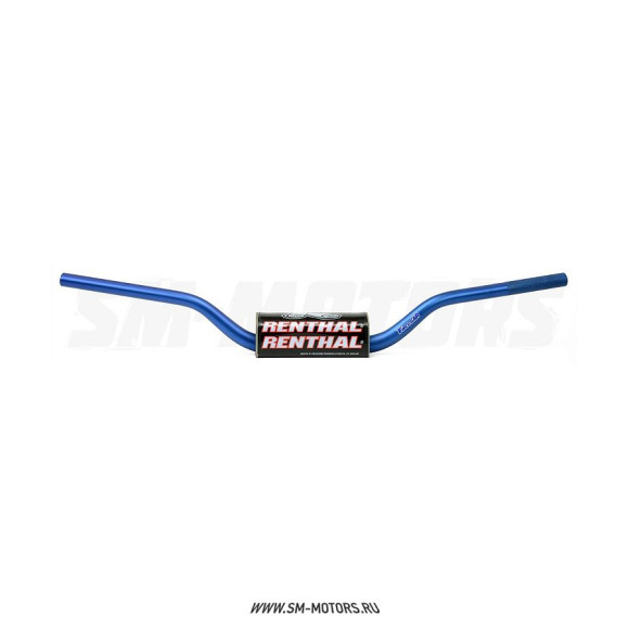 Руль алюминиевый RENTHAL FATBAR MX/Enduro 604-01-BU (804 x 104 мм) синий купить