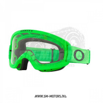 Очки для мотокросса OAKLEY O-Frame 2.0 PRO XS MX зелёные / прозрачная (OO7116-19)