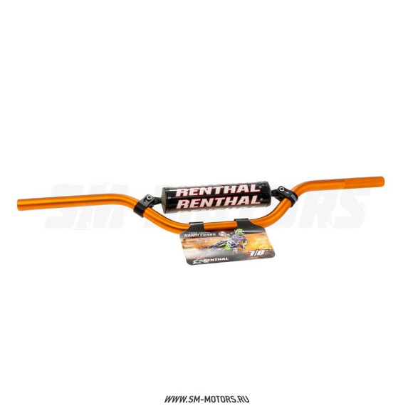 Руль алюминиевый RENTHAL 7/8 MINI MX 784-03-OR (742 x 119 мм) оранжевый купить