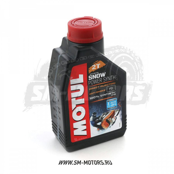 Масло Motul 2T Snowpower 100% Synth -48C 1л (108209) купить