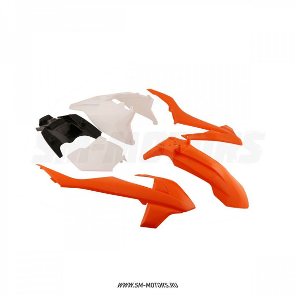 Комплект пластика для питбайка BSE KIDS (KTM 50) белый/оранжевый купить