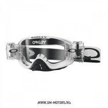 Очки для мотокросса OAKLEY O-Frame 2.0 PRO MX Solid (Roll-Off) белые матовые/прозрачная (OO7115-04)