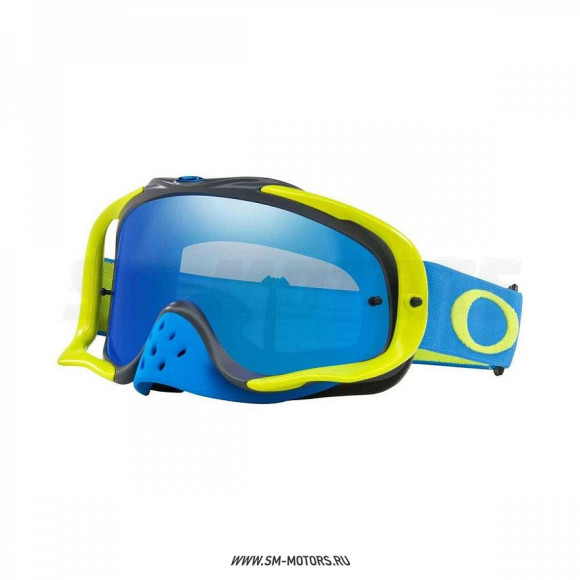 Очки для мотокросса OAKLEY Crowbar Solid желтые-голубые / синяя Iridium (OO7025-67) купить