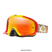 Очки для мотокросса OAKLEY Crowbar Camo красные-желтые / оранжевая Iridium (OO7025-75)