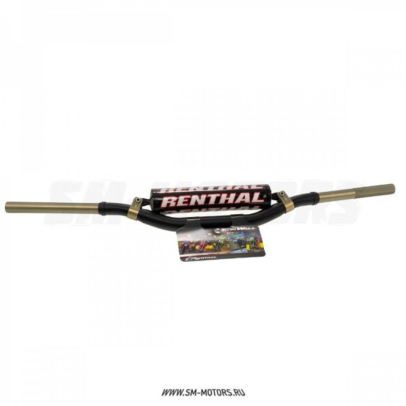 Руль алюминиевый RENTHAL TWINWALL MX/Enduro 921-01-BK (816 x 85 мм) черный купить
