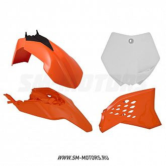 Комплект пластика R-TECH KTM SX65 12-15 оранжевый/белый (R-KITKTM-OEM-511) купить