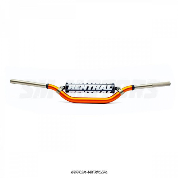 Руль алюминиевый RENTHAL TWINWALL MX/Enduro 994-01-OR (810 x 99 мм) оранжевый купить