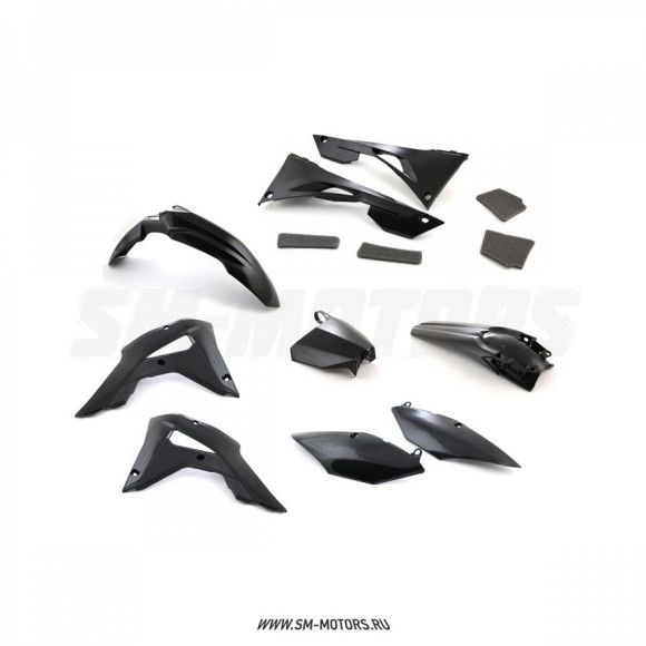 Комплект пластика R-TECH HONDA CRF250RX 19-21 CRF450RX 19-20 черный (R-KITCRF-NR0-601) купить