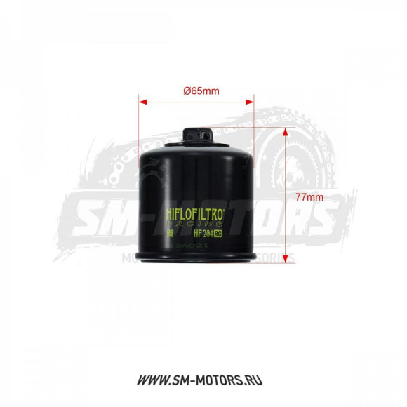 Фильтр масляный HI-FLO HF204RC купить Фильтр масляный HI-FLO HF204RC купить