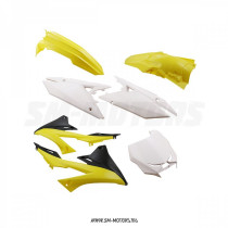 Комплект пластика R-TECH SUZUKI RMZ450 18-22 желтый/белый/черный (R-KITRMZ-OEM-518)