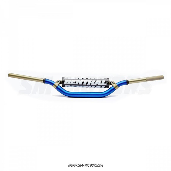Руль алюминиевый RENTHAL TWINWALL MX/Enduro 998-01-BU (803 x 98 мм) синий купить