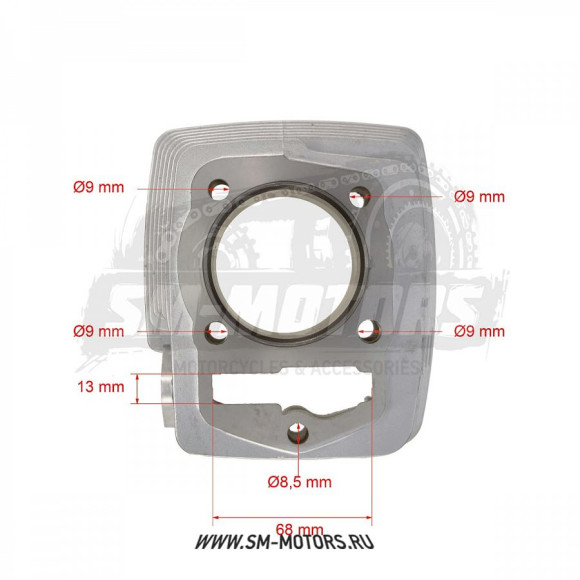 Цилиндро-поршневая группа 4T двиг. CB150 d-62, p-15 (тефлон) SM-PARTS купить