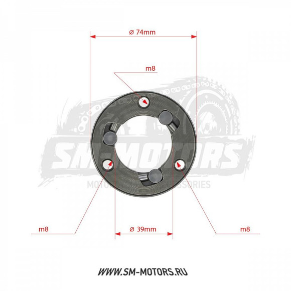 Обгонная муфта двиг.153FMI/154FMI 125 см3 (эл.стартер) SM-PARTS купить Обгонная муфта двиг.153FMI/154FMI 125 см3 (эл.стартер) SM-PARTS купить