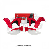 Комплект пластика R-TECH HONDA CRF450RX 17-18 красный/белый (R-KITCRF-OEM-600)