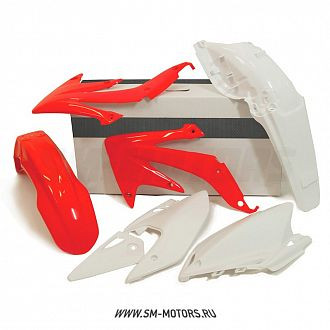 Комплект пластика R-TECH HONDA CRF450X 08-17 красный/белый (R-KITCRX-OEM-415) купить