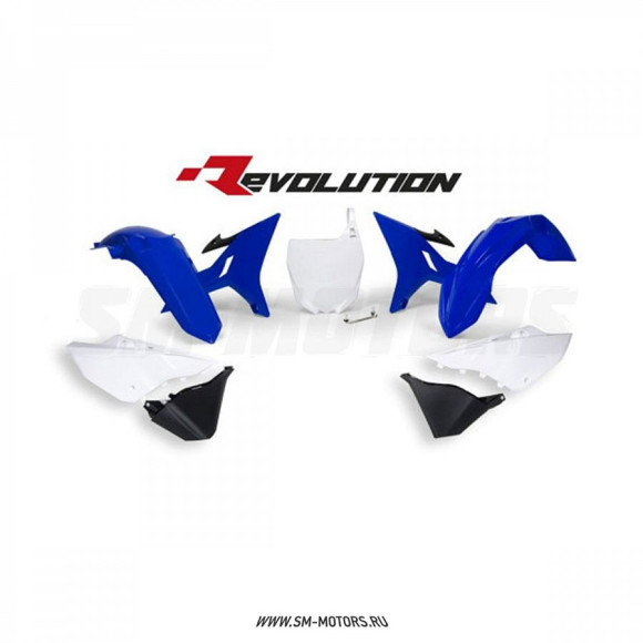 Комплект пластика R-TECH YAMAHA REVOLUTION YZ125/250 02-18 синий/белый/черный (R-KITYZ0-BL0-REV) купить