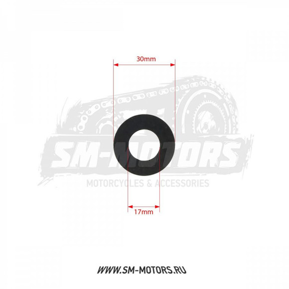 Шайба вторичного вала КПП 17х30х1 YCF двиг. 1P44FZA купить Шайба вторичного вала КПП 17х30х1 YCF двиг. 1P44FZA купить