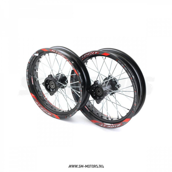 Диски (комплект) 14" x 2,50 / 14" x 3,00 алюминий Supermoto SM-PARTS купить