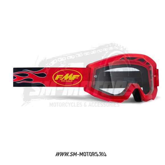 Очки для мотокросса FMF Powerbomb Flame купить Очки для мотокросса FMF Powerbomb Flame купить