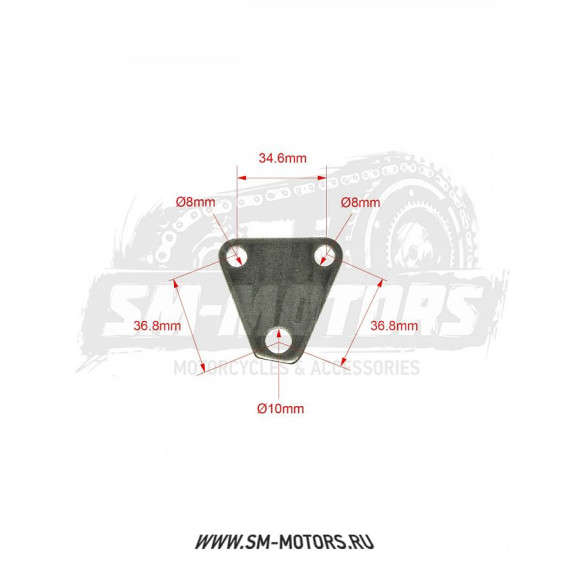 Пластина крепления реверсивного вала двиг. YX110-150 см3 (верхний эл.стартер, задн.ход) купить Пластина крепления реверсивного вала двиг. YX110-150 см3 (верхний эл.стартер, задн.ход) купить