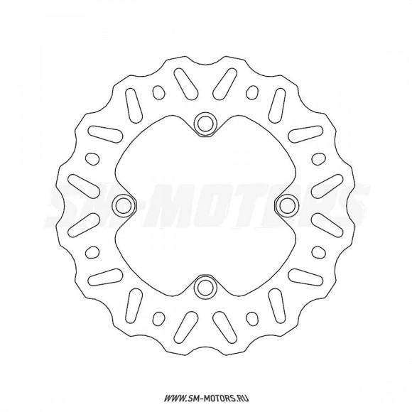 Диск тормозной Pro-X Kawasaki KX85/100 01-18 задний (37.BD24101) купить