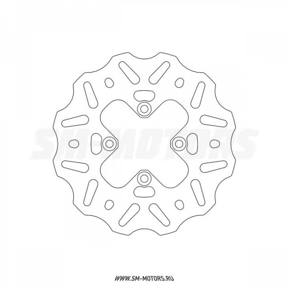 Диск тормозной Pro-X KTM 65SX 00-18, Husqvarna TC65 17-18 задний (37.BD26000) купить