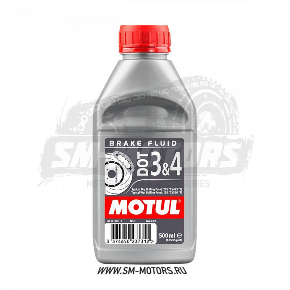 Тормозная жидкость Motul DOT 3&4 Brake Fluid FL 0,5 л (арт. 102718) купить