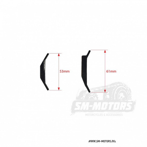 Слайдеры цепи привода электростартера (пара) двиг. YX150 см3 (WD150) SM-PARTS купить Слайдеры цепи привода электростартера (пара) двиг. YX150 см3 (WD150) SM-PARTS купить