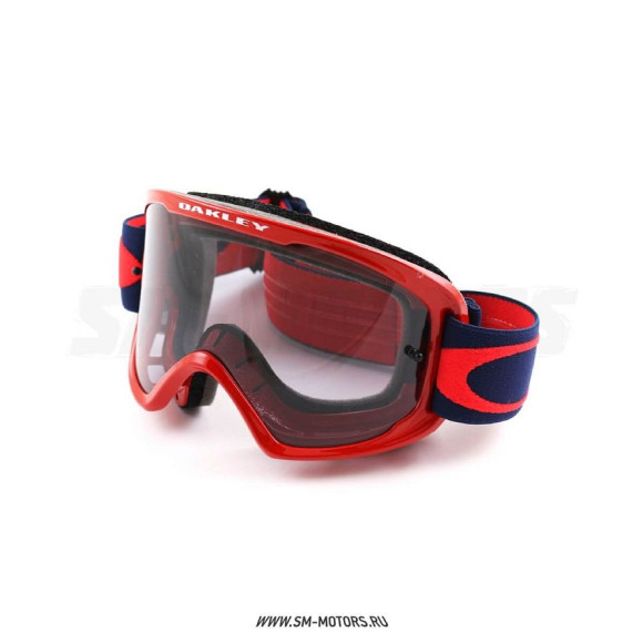 Очки для мотокросса OAKLEY O-Frame 2.0 PRO MX H2O красные-синие / темно-серая (OO7115-18) купить