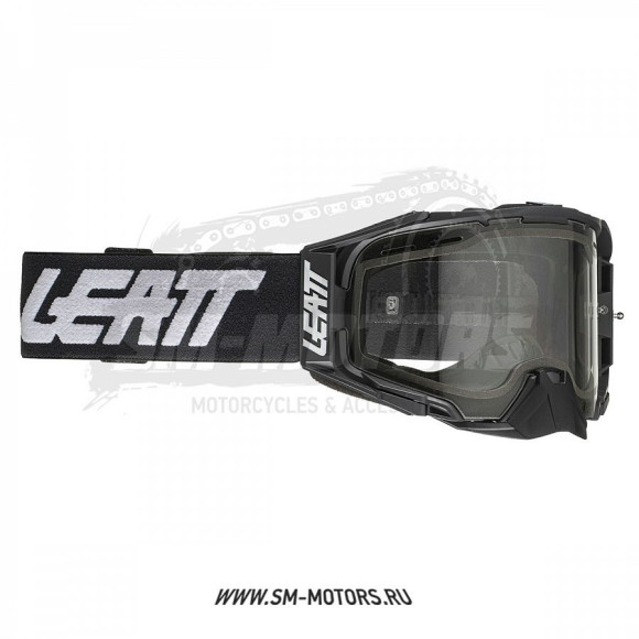 Очки для мотокросса LEATT Velocity 6.5 Enduro черные/прозрачная двойная вент. линза 83% (8021700240) купить
