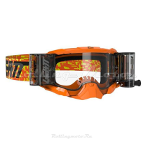 Очки для мотокросса LEATT Velocity 5.5 Roll-off Neon оранжевый/прозрачная линза (8020001085)