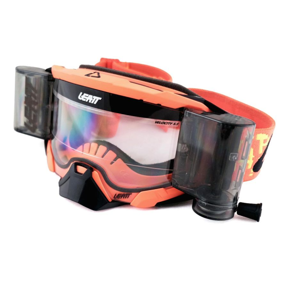 Очки для мотокросса LEATT Velocity 5.5 Roll-off Neon оранжевый/затемненная линза (8022010430) купить