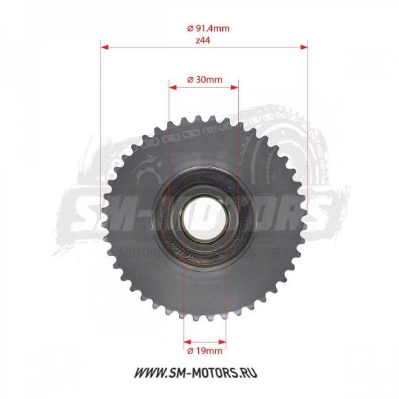 Звездочка привода коленвала KAYO двиг. YX140 см3 (эл.стартер) CN купить Звездочка привода коленвала KAYO двиг. YX140 см3 (эл.стартер) CN купить
