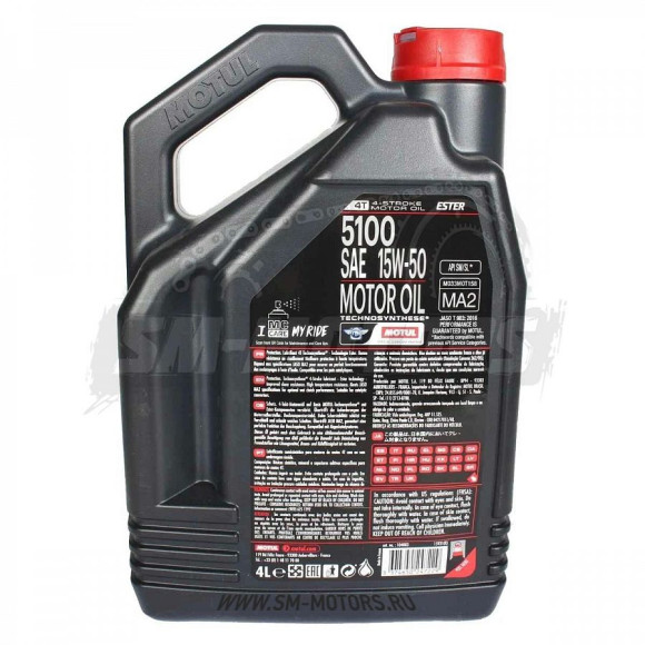 Масло Motul 4T 5100 15W-50 Technosynt/Ester 4л (арт. 101407) купить Масло Motul 4T 5100 15W-50 Technosynt/Ester 4л (арт. 101407) купить