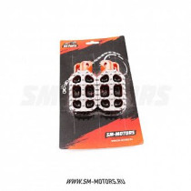 Подножки водителя SM-PARTS (алюминий) с регулируемым выносом KTM/HUSQVARNA 14-16 оранжевый