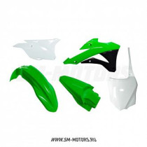 Комплект пластика R-TECH KAWASAKI KX85/100 14-21 зеленый/черный/белый (R-KITKX0-OEM-598)