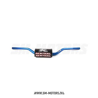 Руль алюминиевый RENTHAL FATBAR MX/Enduro 602-01-BU (801 x 88 мм) синий купить