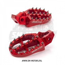 Подножки водителя ZETA (алюминий) GAS GAS MC/EC красный (ZE93-1822)