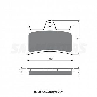 Тормозные колодки GOLD FREN Sintered S3 070 (FA 168,252,380) купить