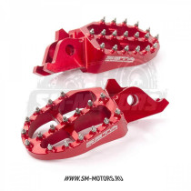 Подножки водителя ZETA (алюминий) HONDA CRF250/450 CRF250L/M/RALLY красный (ZE93-1022)