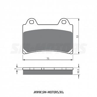 Тормозные колодки GOLD FREN Sintered S3 073 (FA 123) купить